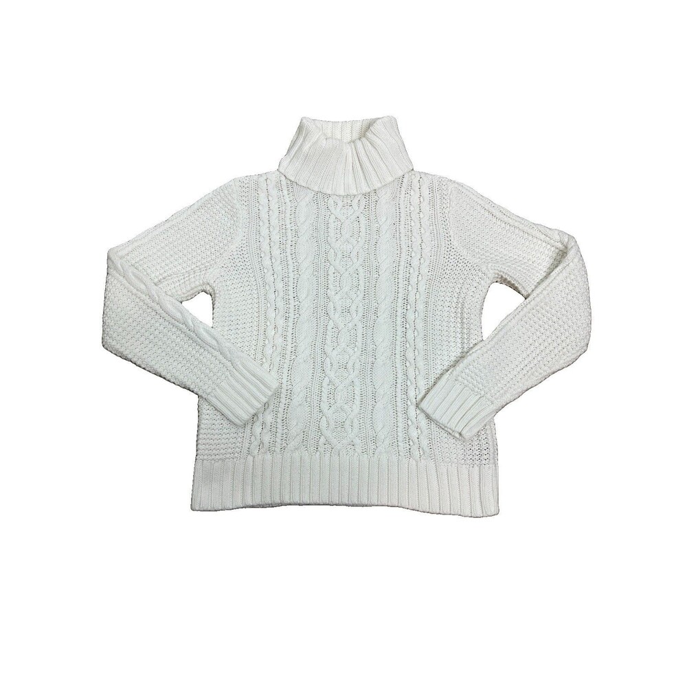 Lauren Jeans Co Ralph Lauren Womens XL Fisherman Cable Knit Turtleneck Sweater